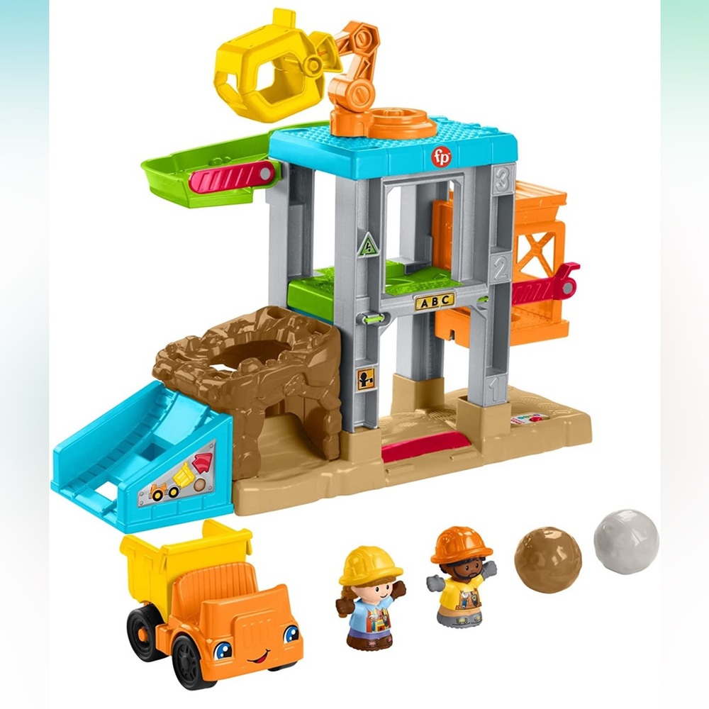 LIKE NEW FISHER PRICE CONSTRUCTION SITE SET